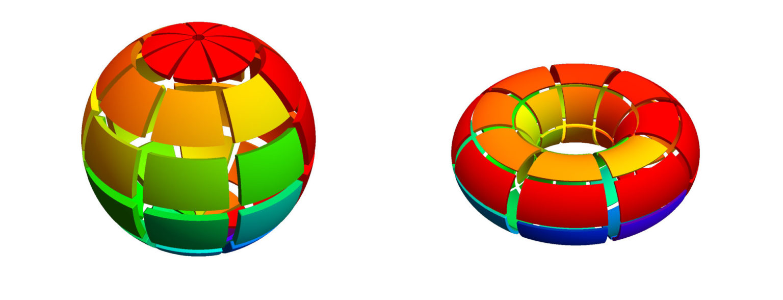 Chopping up riemannian manifolds quantum calculus